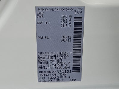 2025 Nissan Altima SV