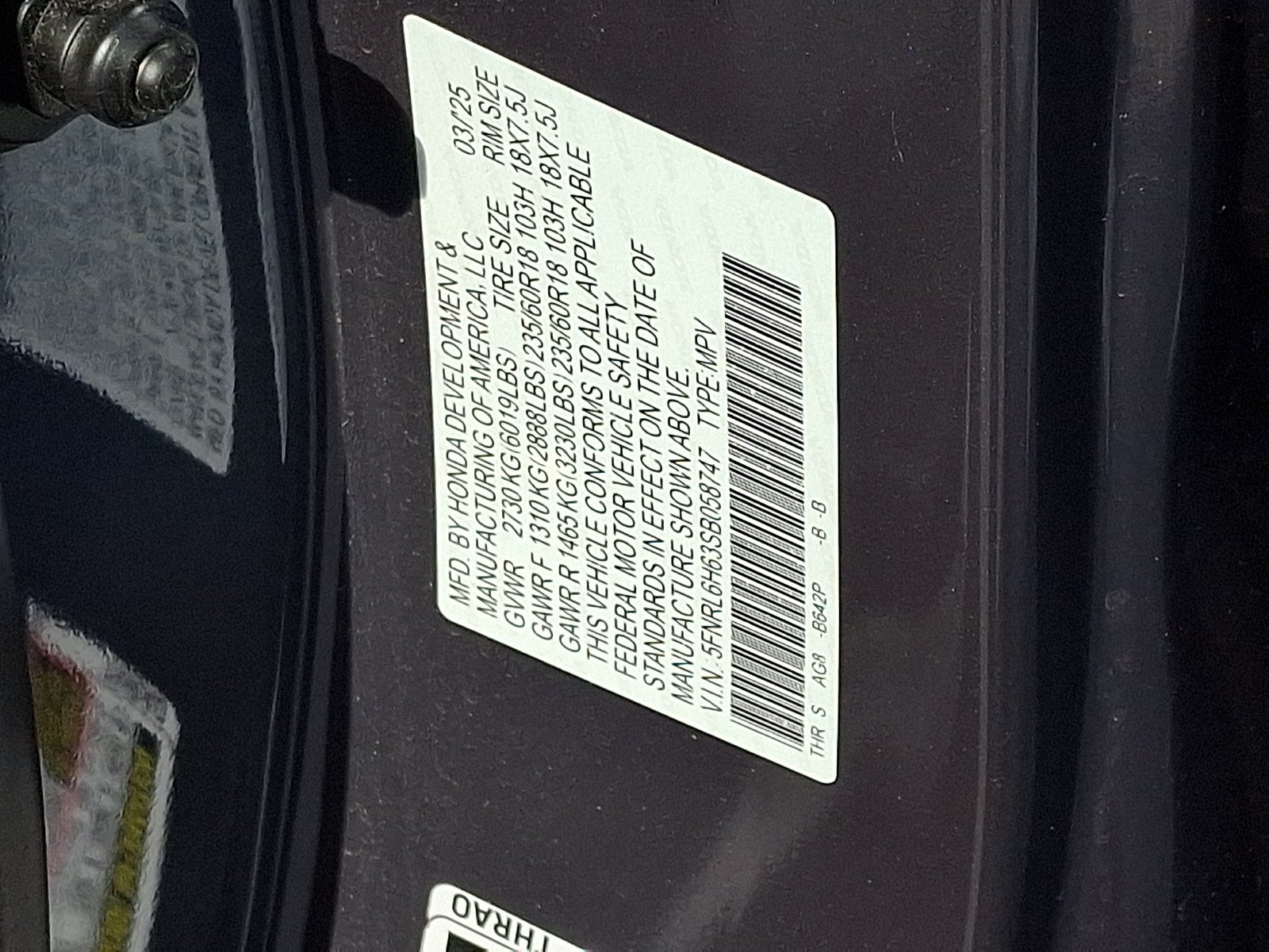 2025 Honda Odyssey EX-L
