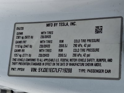 2020 Tesla Model 3 Performance