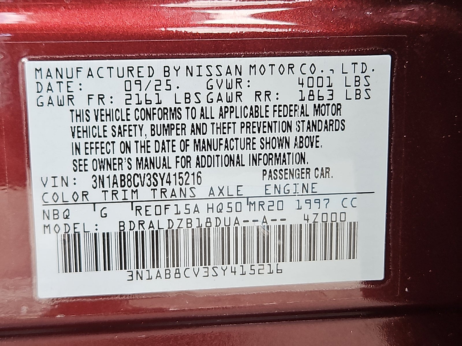 2025 Nissan Sentra SV
