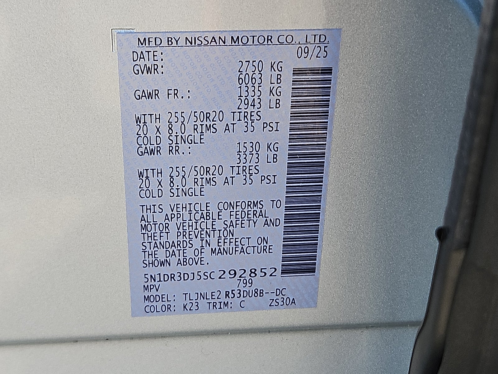 2025 Nissan Pathfinder Platinum
