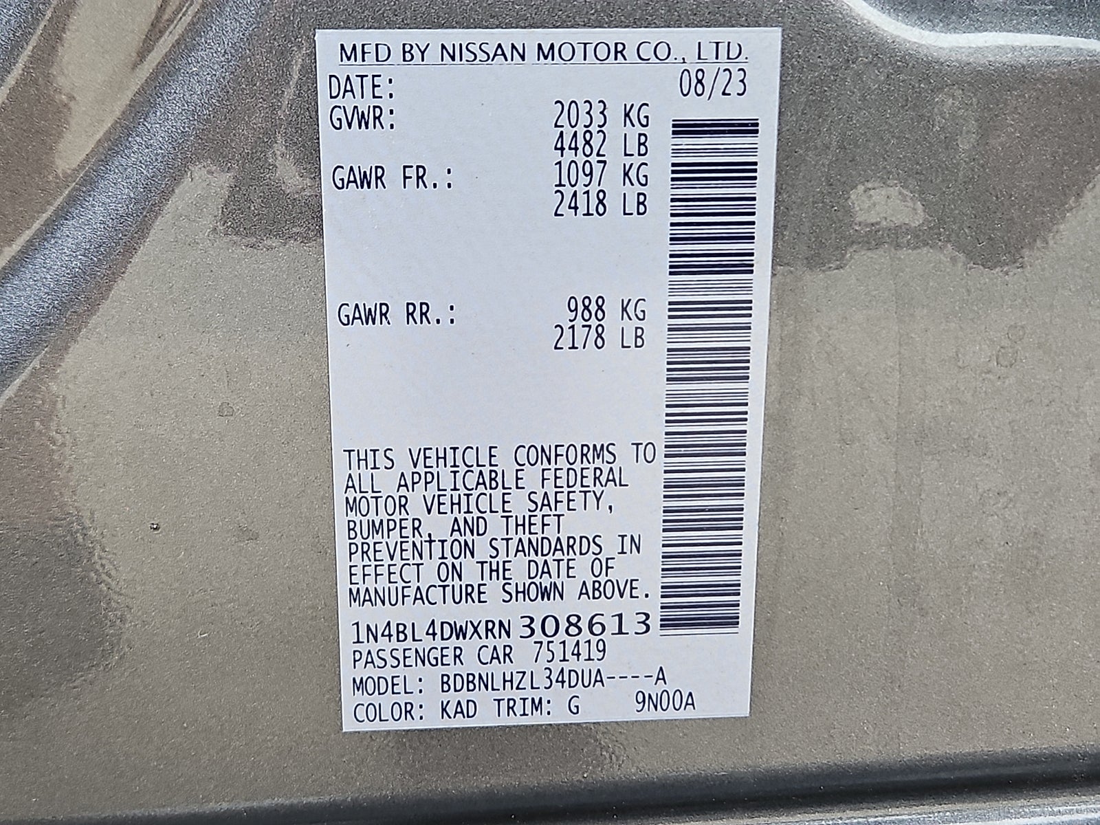 2024 Nissan Altima SV Intelligent AWD