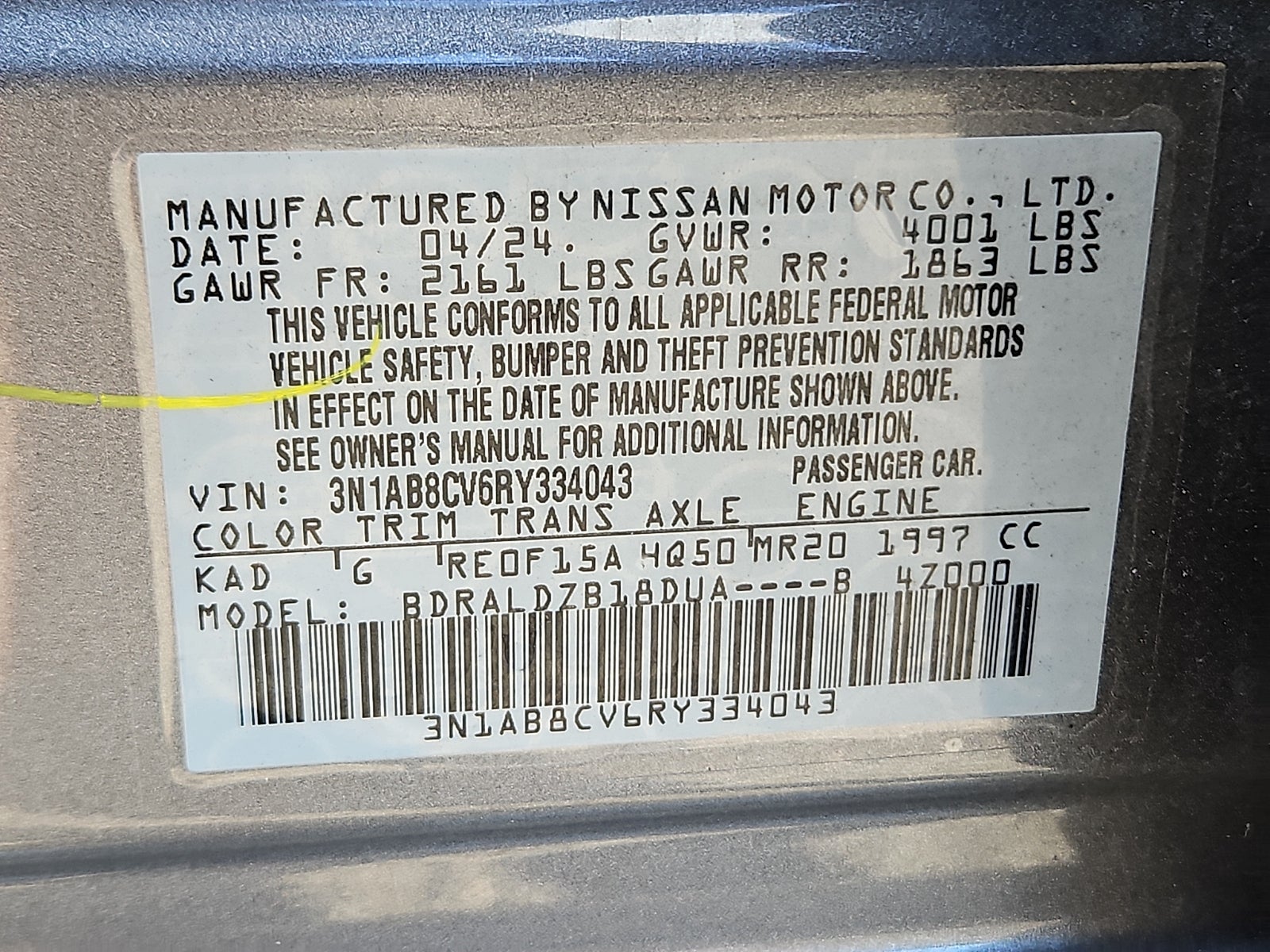 2024 Nissan Sentra SV Xtronic CVT