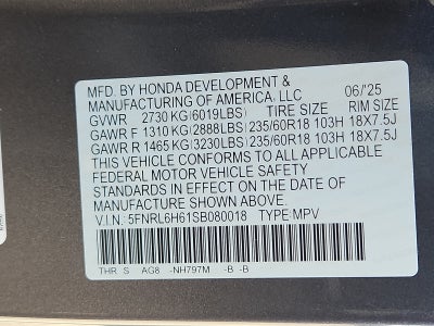 2025 Honda Odyssey EX-L