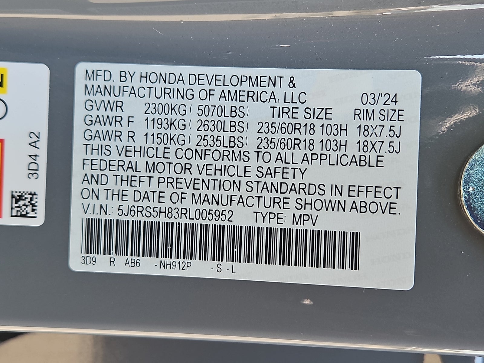 2024 Honda CR-V Hybrid Sport-L