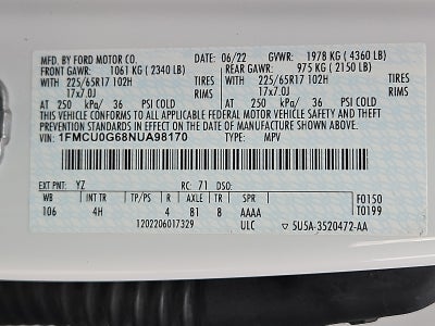 2022 Ford Escape SE