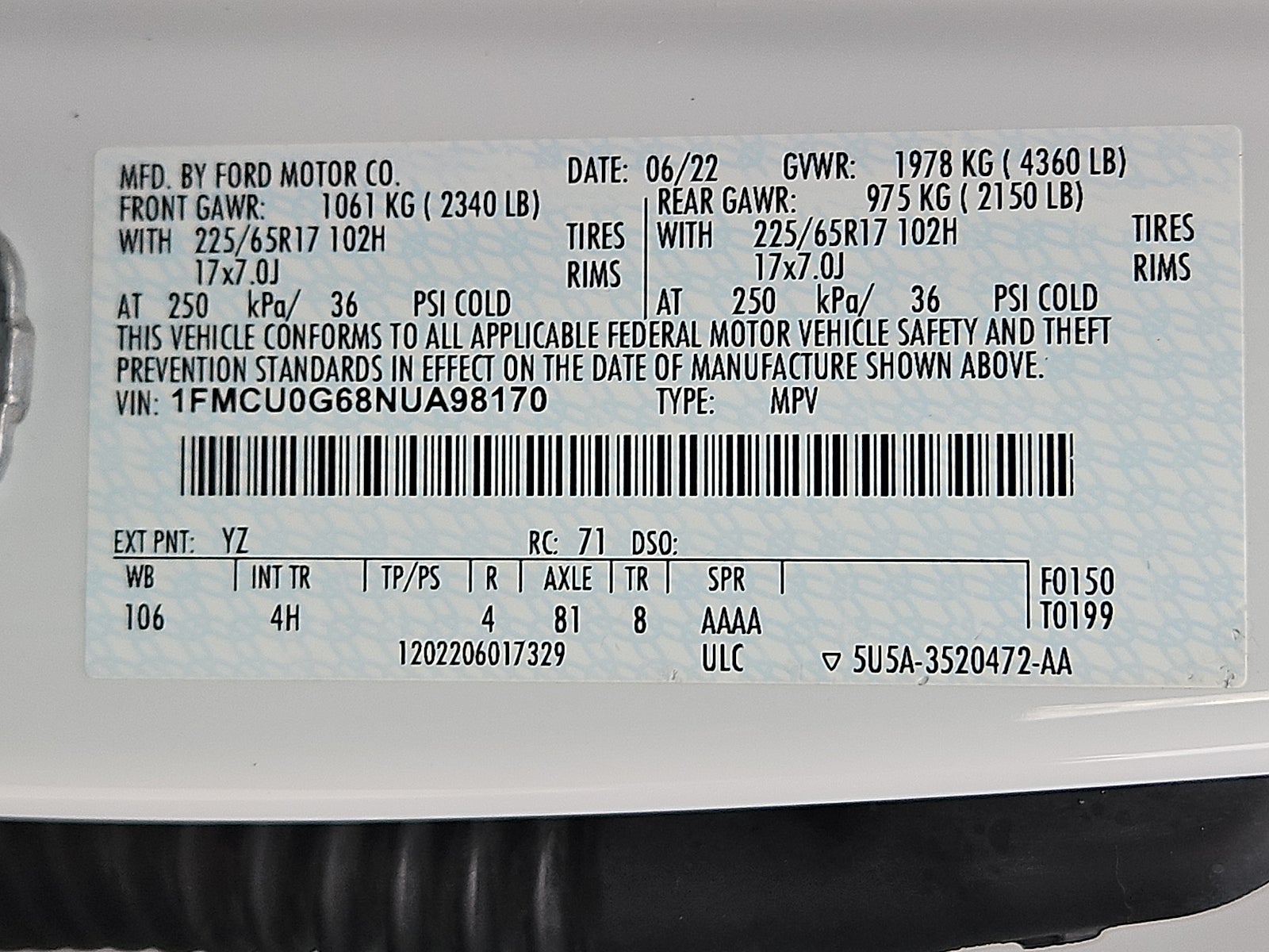 2022 Ford Escape SE