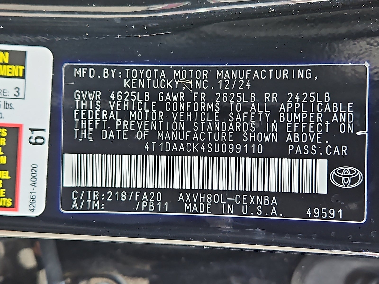 2025 Toyota Camry Hybrid LE