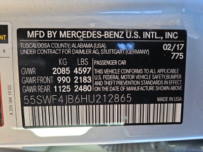 2017 Mercedes-Benz C-Class C 300