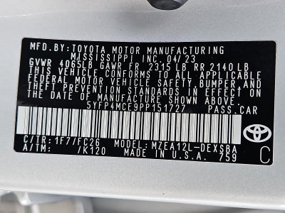 2023 Toyota Corolla SE